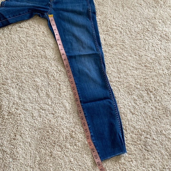 Madewell 10" High-Rise Skinny Jeans in Brinville Wash Button-Front Size 26 - Picture 12 of 14